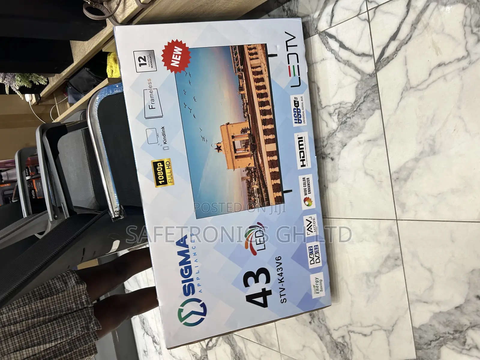 Authentic New Bright Screen Full Hd Led Sigma 43 Inch (Sig-K43v6) Tv
