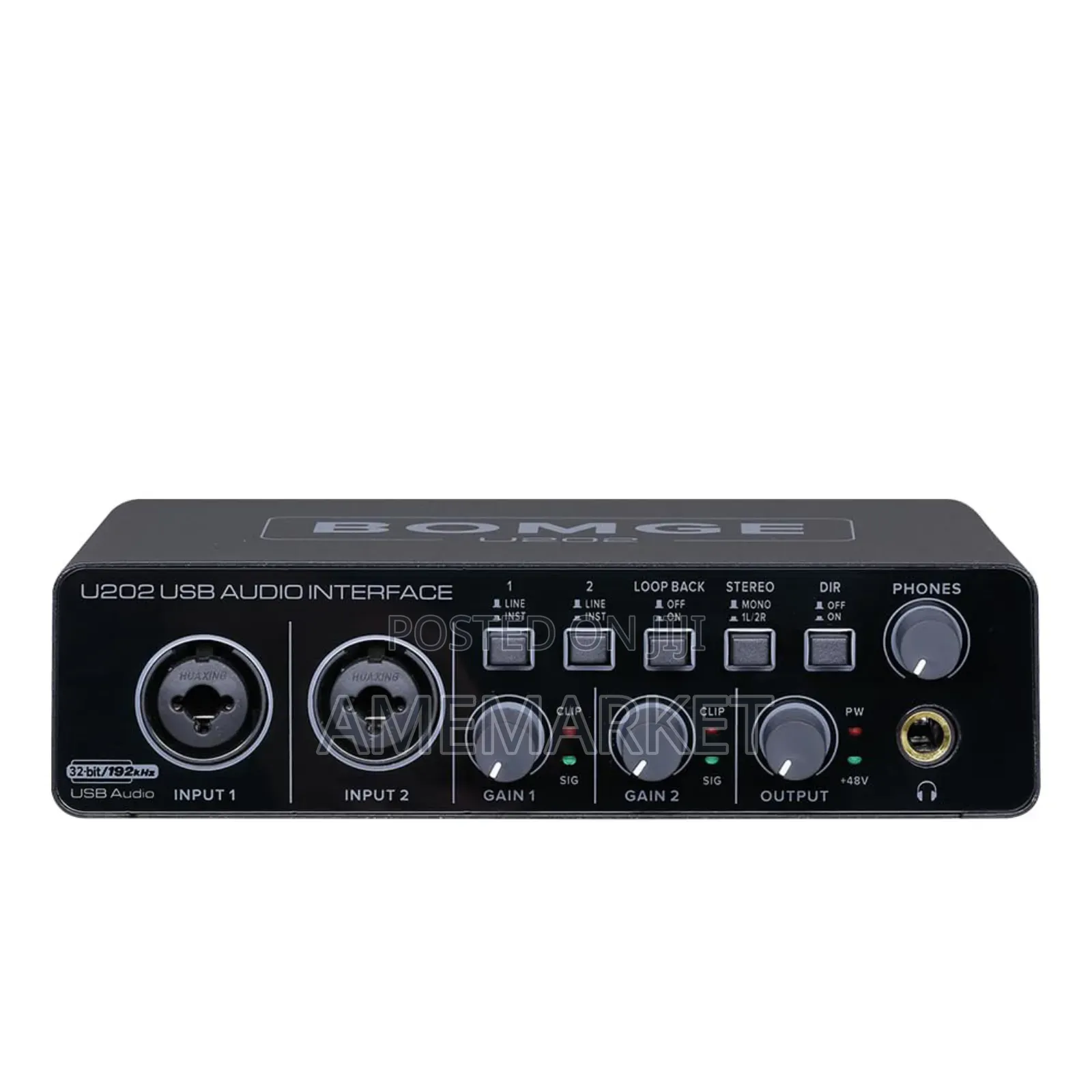 Bomge U202 Usb Audio Interface Computer Recording,Streaming,Podcasting