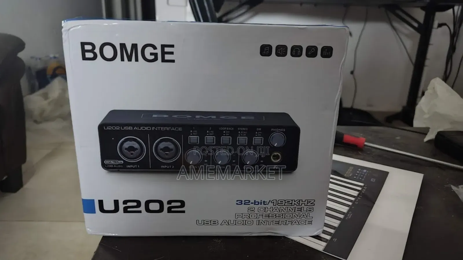 Bomge U202 Usb Audio Interface Computer Recording,Streaming,Podcasting