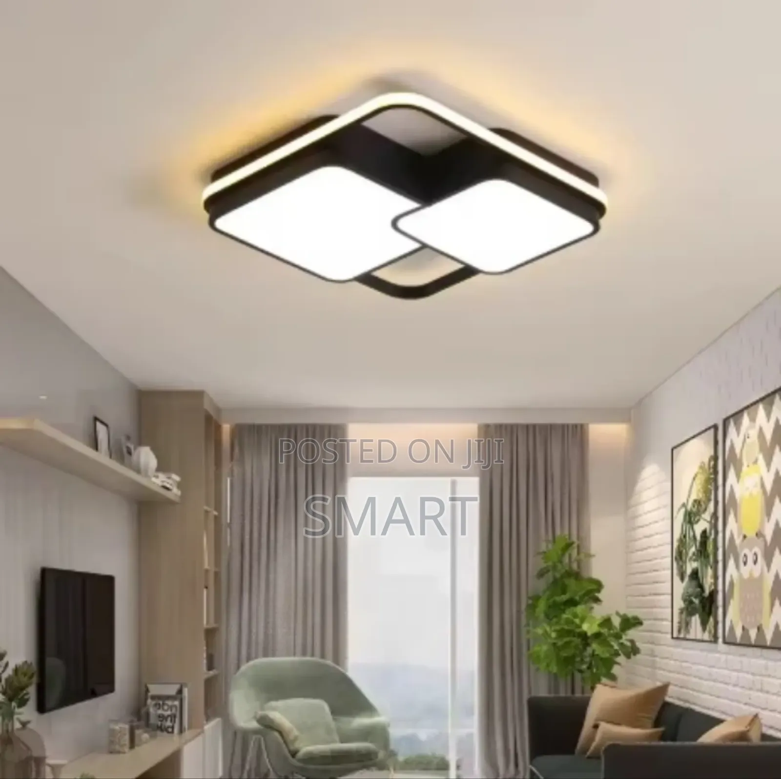 Modern Led Ceiling Light With Remote Control.