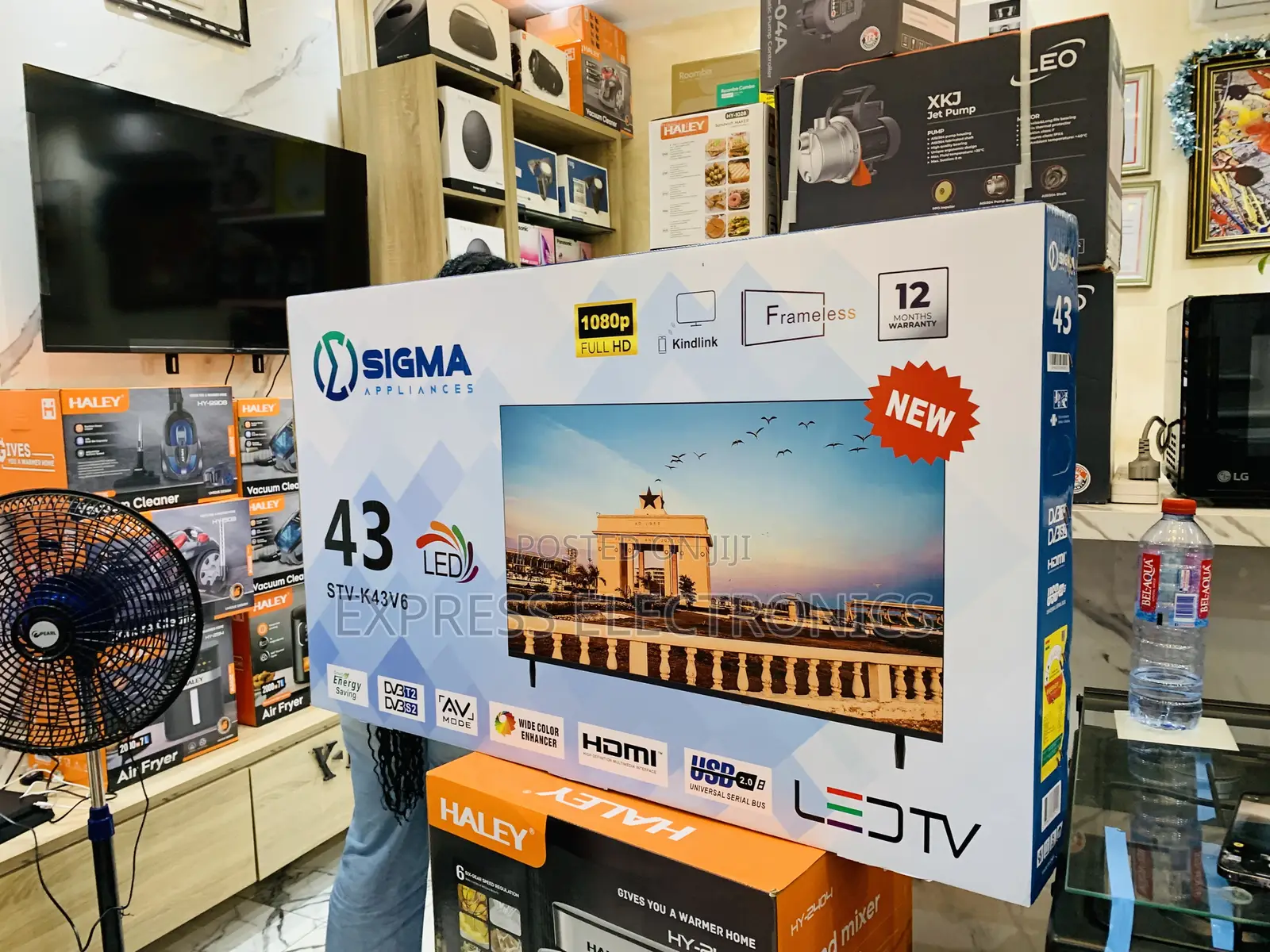 Available Now at Store Sig-K43v6. FHD Satellite Digital 43”