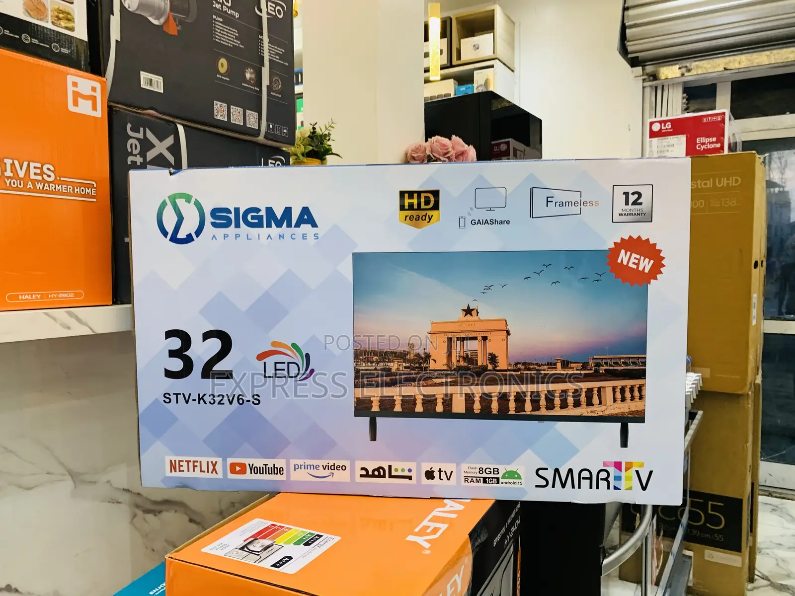 Smart Sigma Tv FHD Satellite 32” Sig-K32v6-S