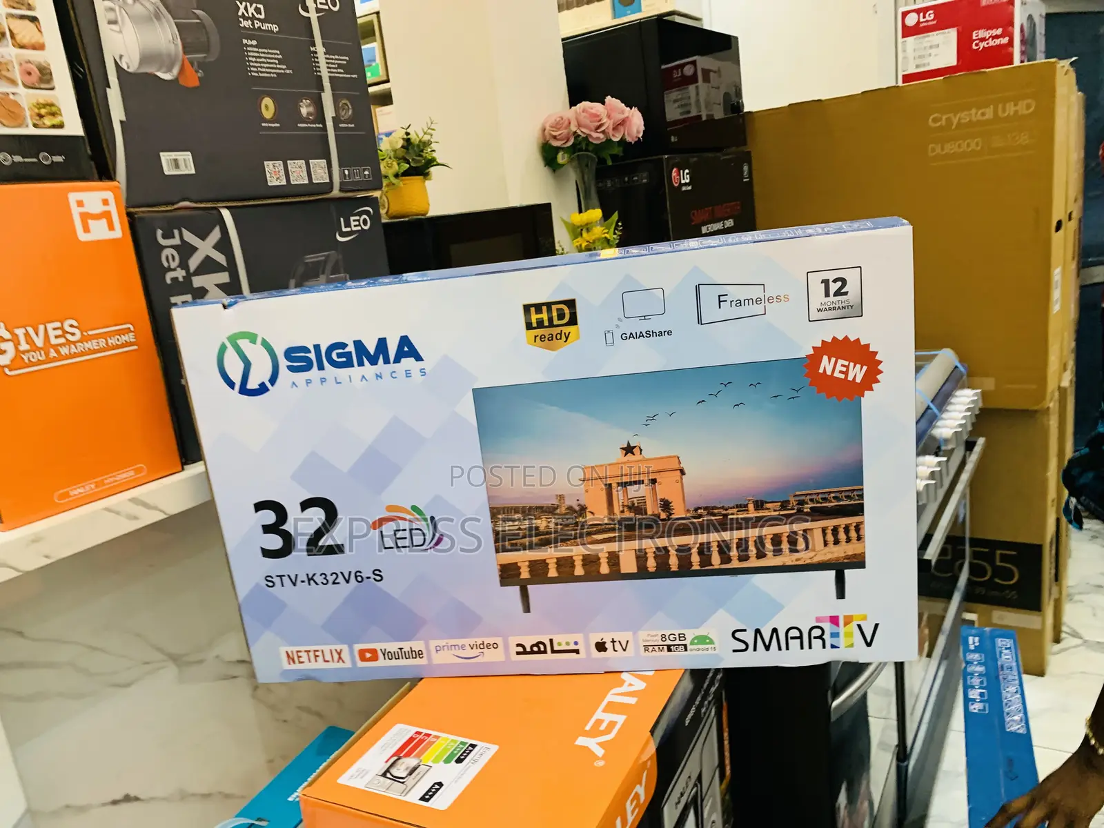 Smart Sigma Tv FHD Satellite 32” Sig-K32v6-S