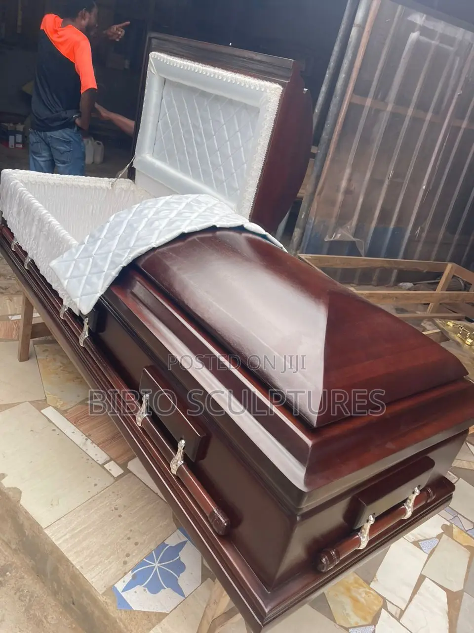 Regal Mahogany Half-Glass Casket