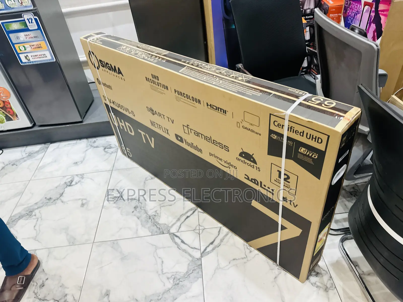Text Us for Your Sig-Ku65v6-S. Uhd Smart Sigma Television