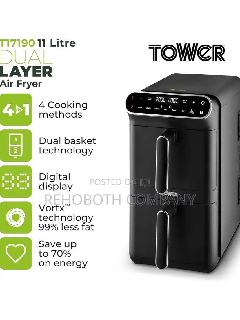Tower 11 Litre Dual Layer Air Fryer