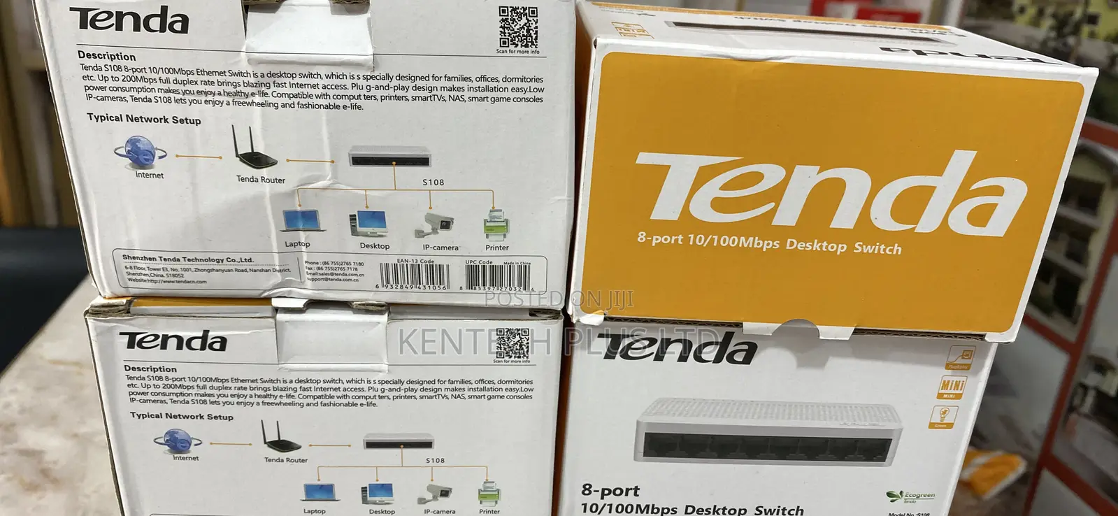 Tenda 8-Port Switch,8-Port 10/100mbps Desktop Switch