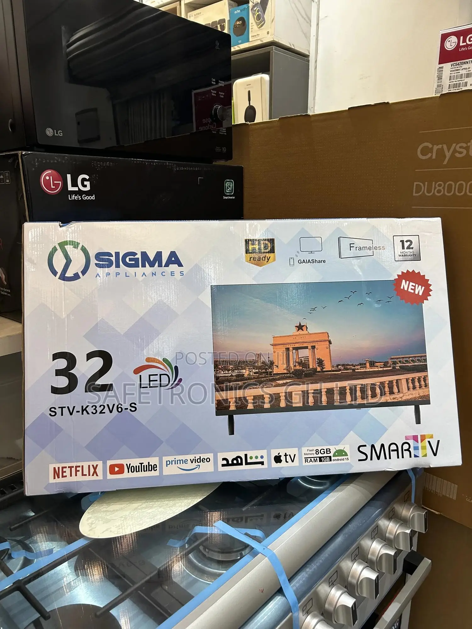 Shop Exclusive (Sig-K32v6-S) Clear Screen 32 Inch Sigma FHD Led Smart