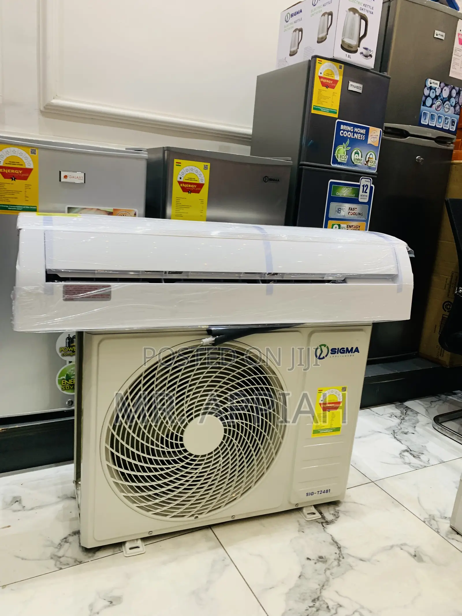 Energy Saving Sigma Sig-T24b1 2.5hp Split Type Air Conditioner(R410).