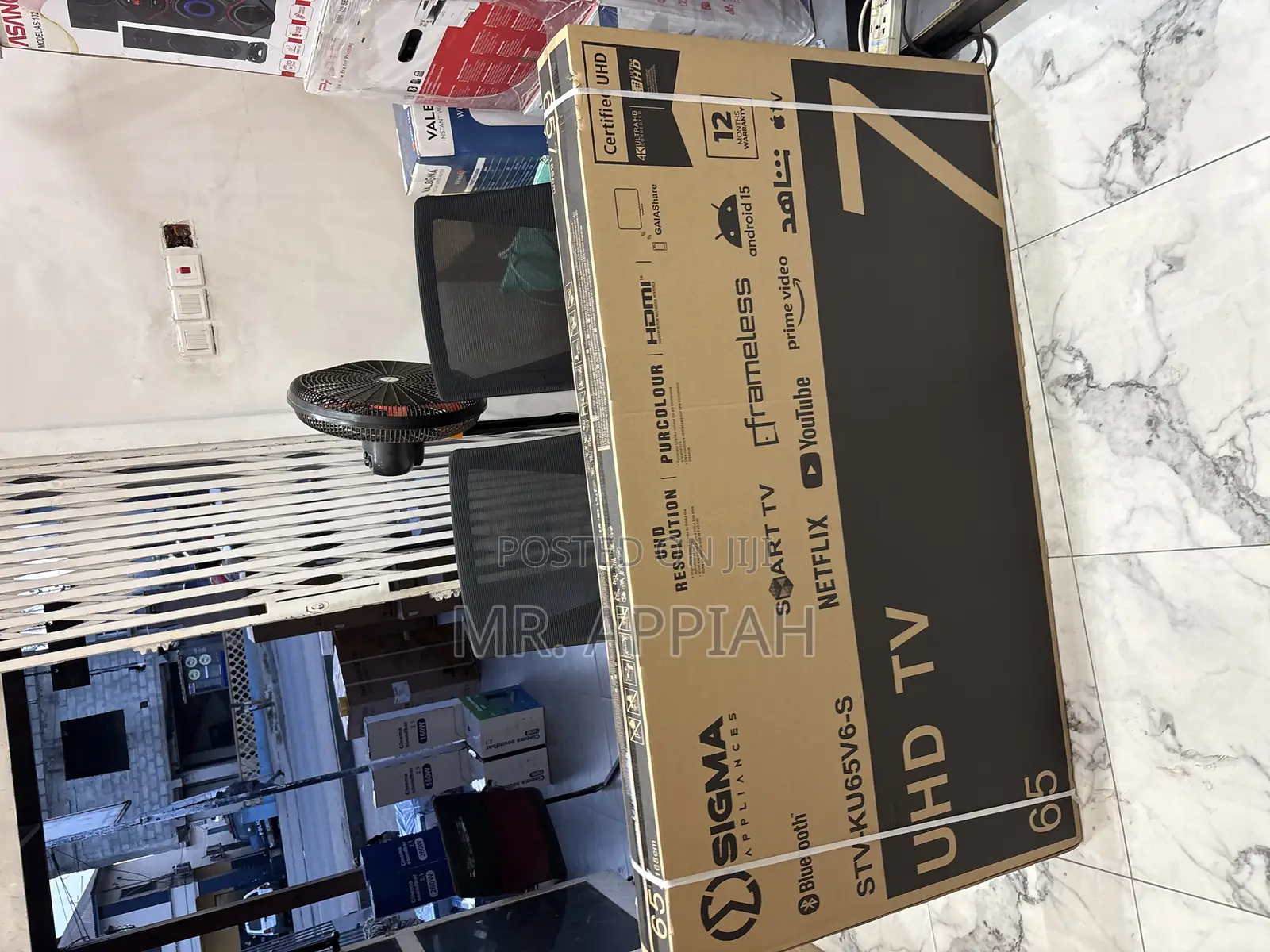 Affordable Sigma 65 Inch Uhd Smart Android Television(Sig-Ku65v6-S)