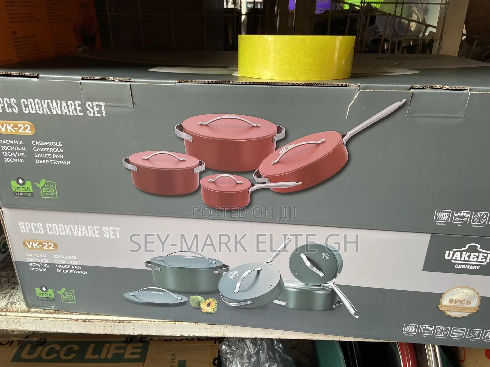 4 Set Quality Uakeen Ceramic Cookware Set