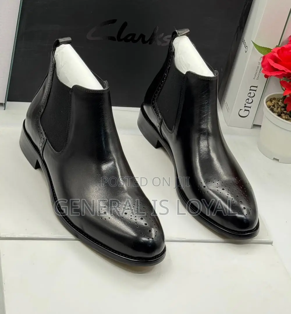 Clarks Black Stretch / Elastic Boot