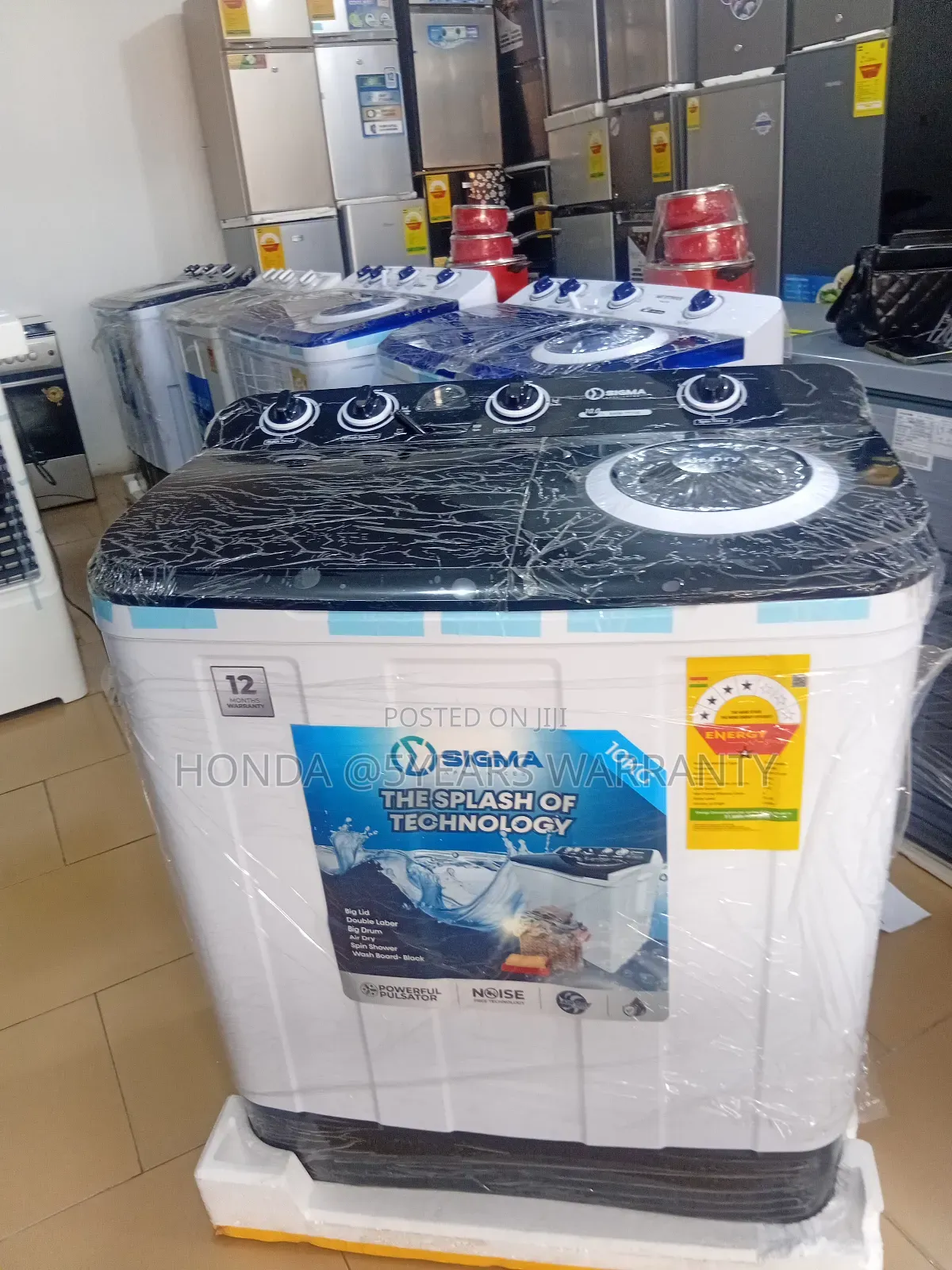 High Efficiency Sigma 10kg Washing Machine Semi Auto Sigma