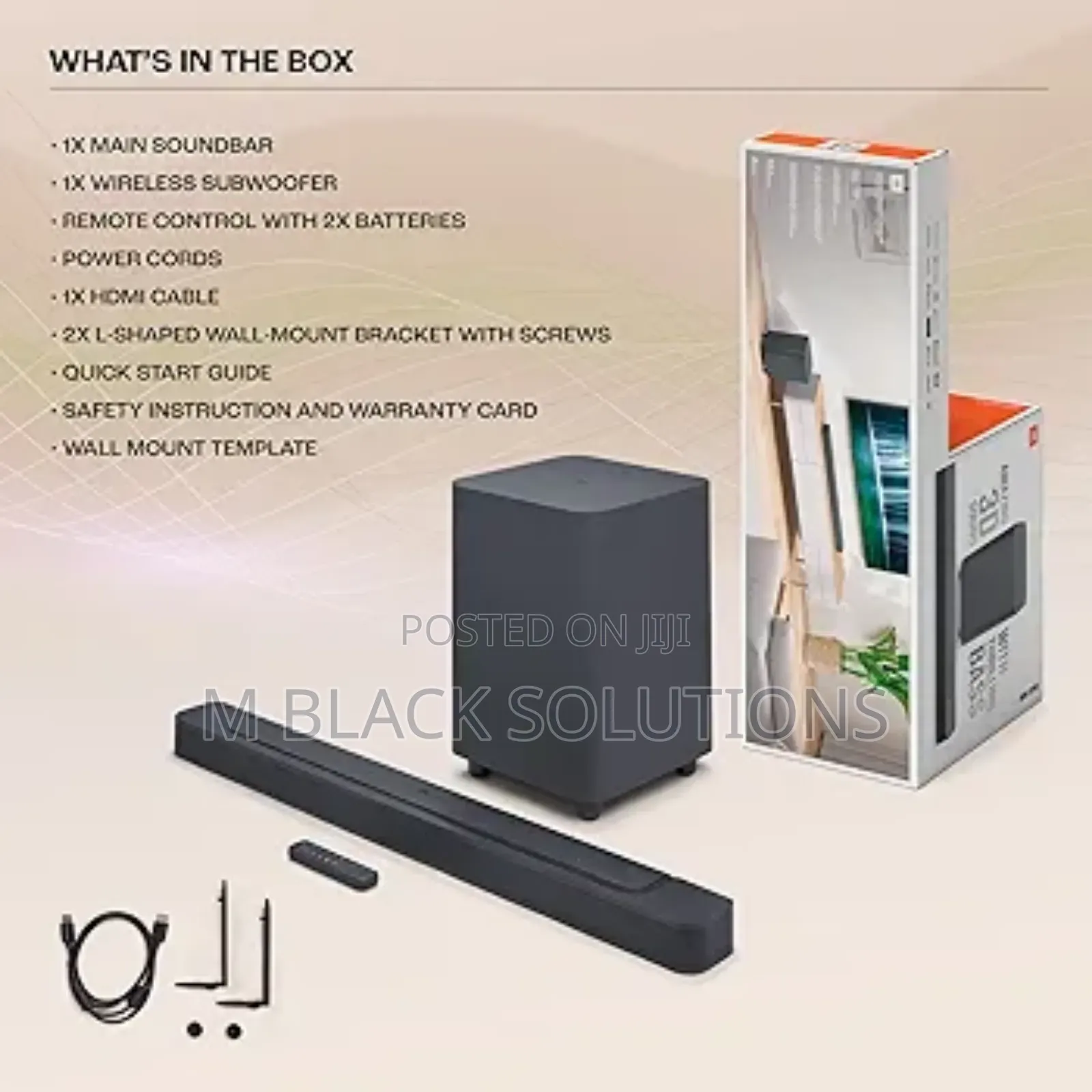 JBL Bar 500 Pro Dolby Atmos Soundbar With Wireless Sufwoofer,5.1 Chann