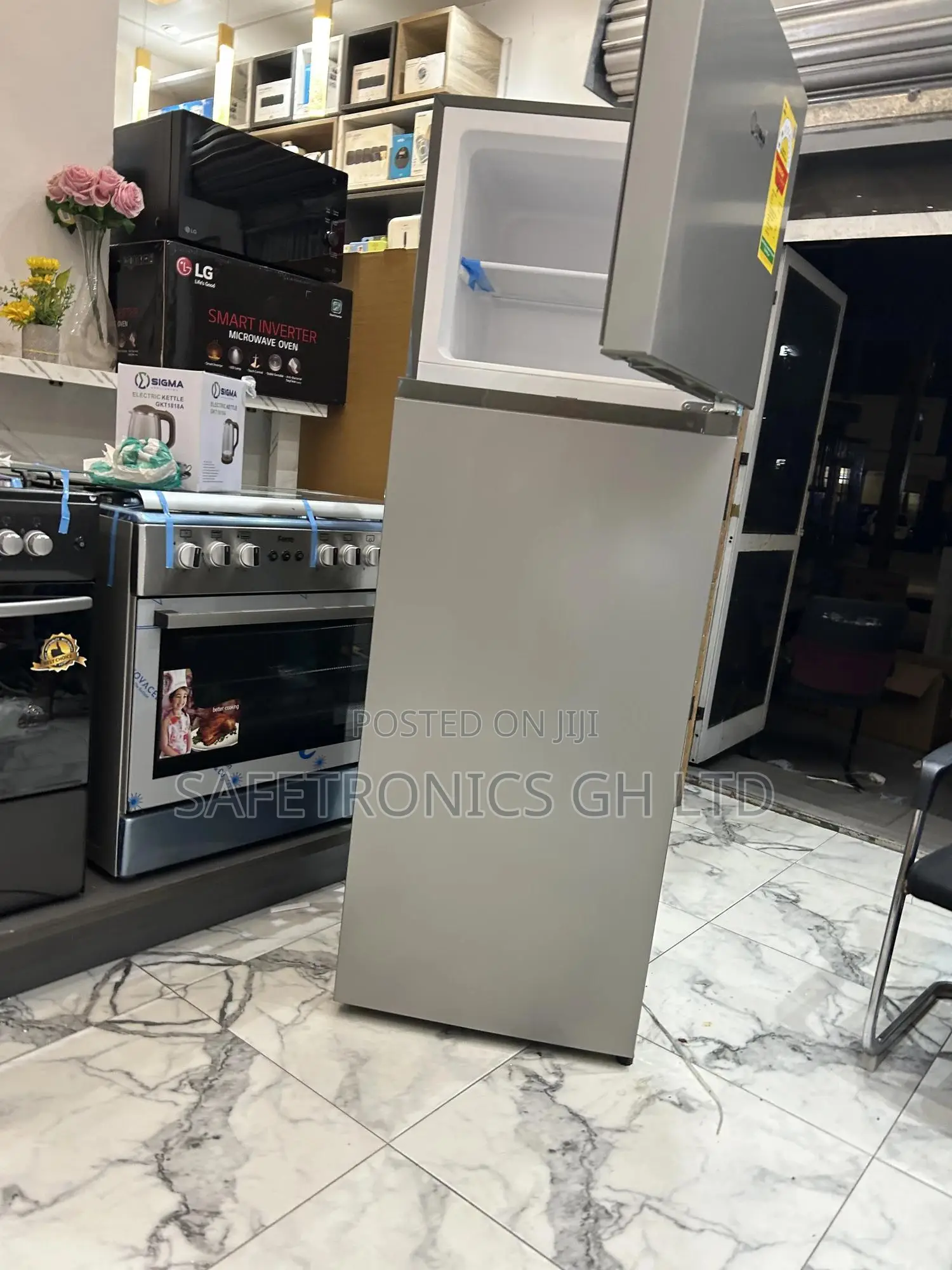 Get Lastest 300l 2 Doors (Stmf-A320) Top Mount Sigma Grey Fridge