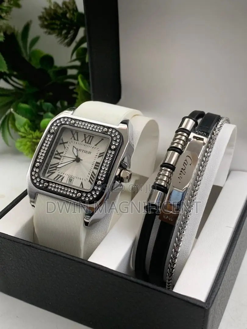 Cartier Santos Watch With Bracelet