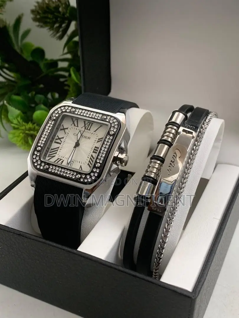 Cartier Santos Watch With Bracelet