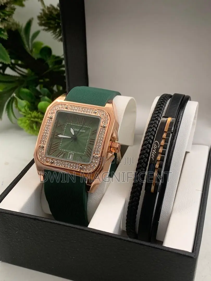 Cartier Santos Watch With Bracelet