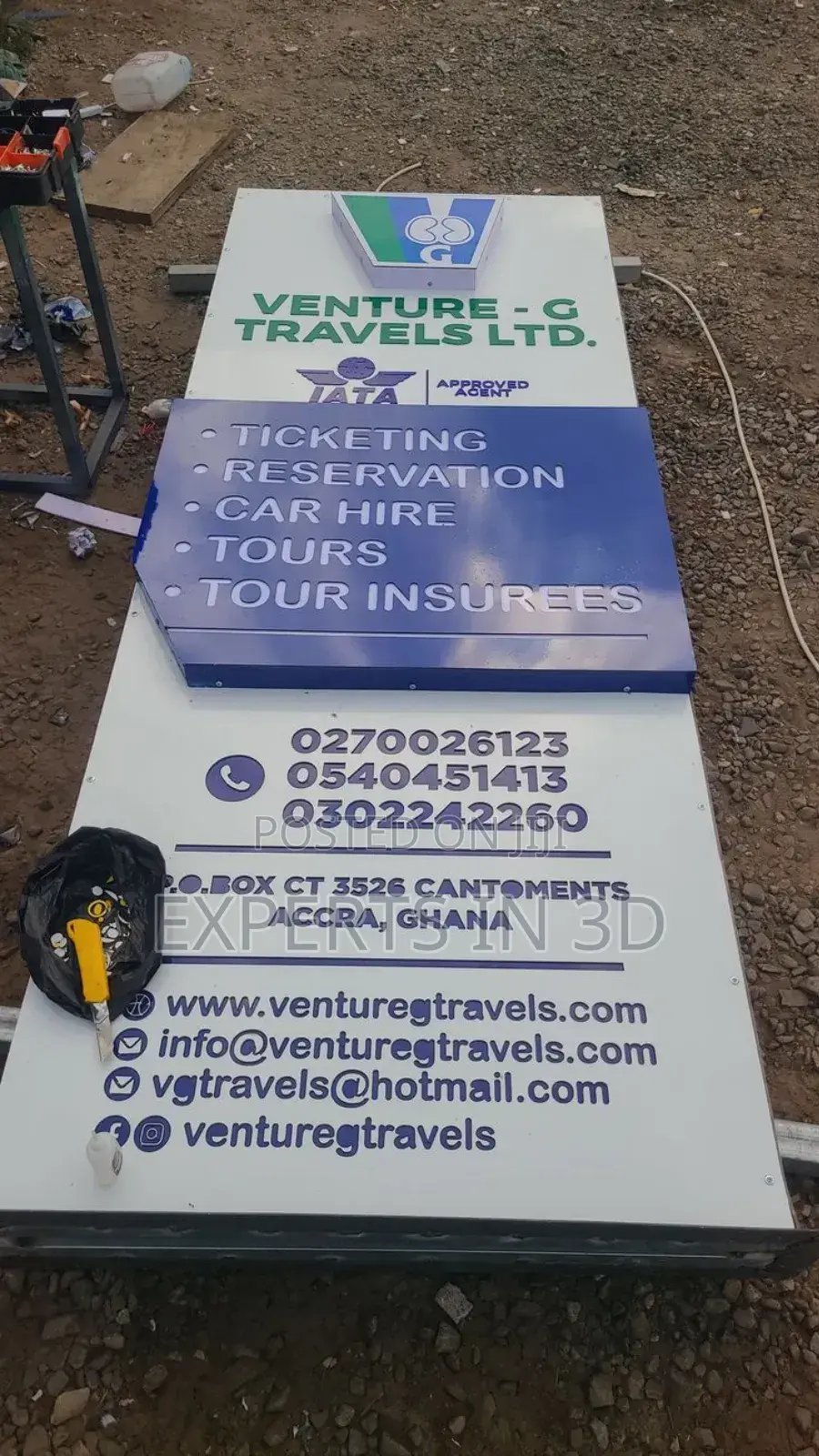 3d Signage Pylon for Directional Use