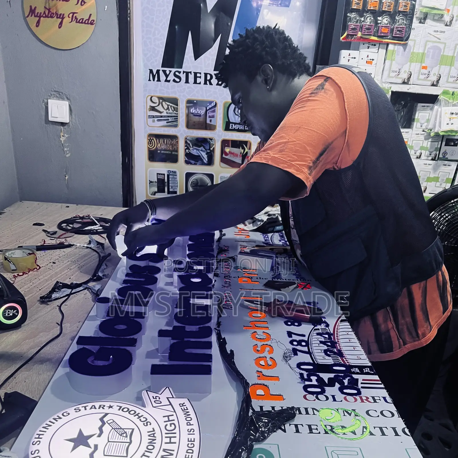 3d Signage With Light For Glorious Shining Star School