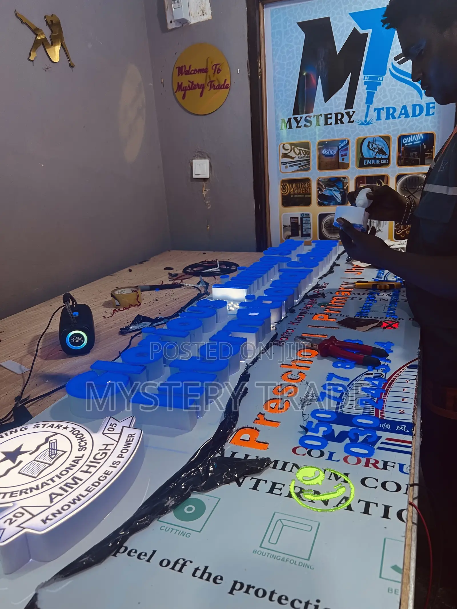 3d Signage With Light For Glorious Shining Star School