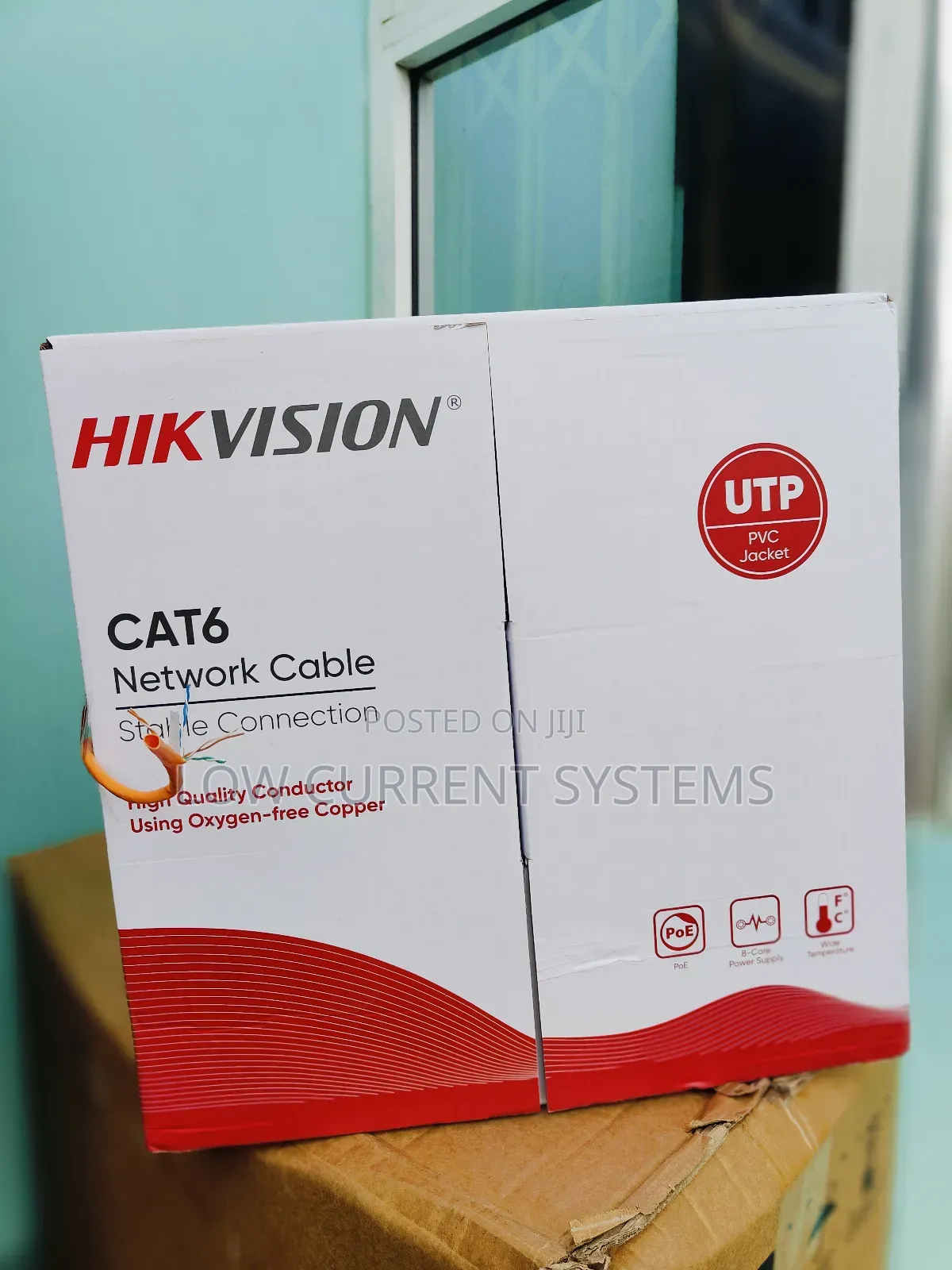 Hikvision Utp Network Cable Cat6 Full Copper Networking Cable Orange