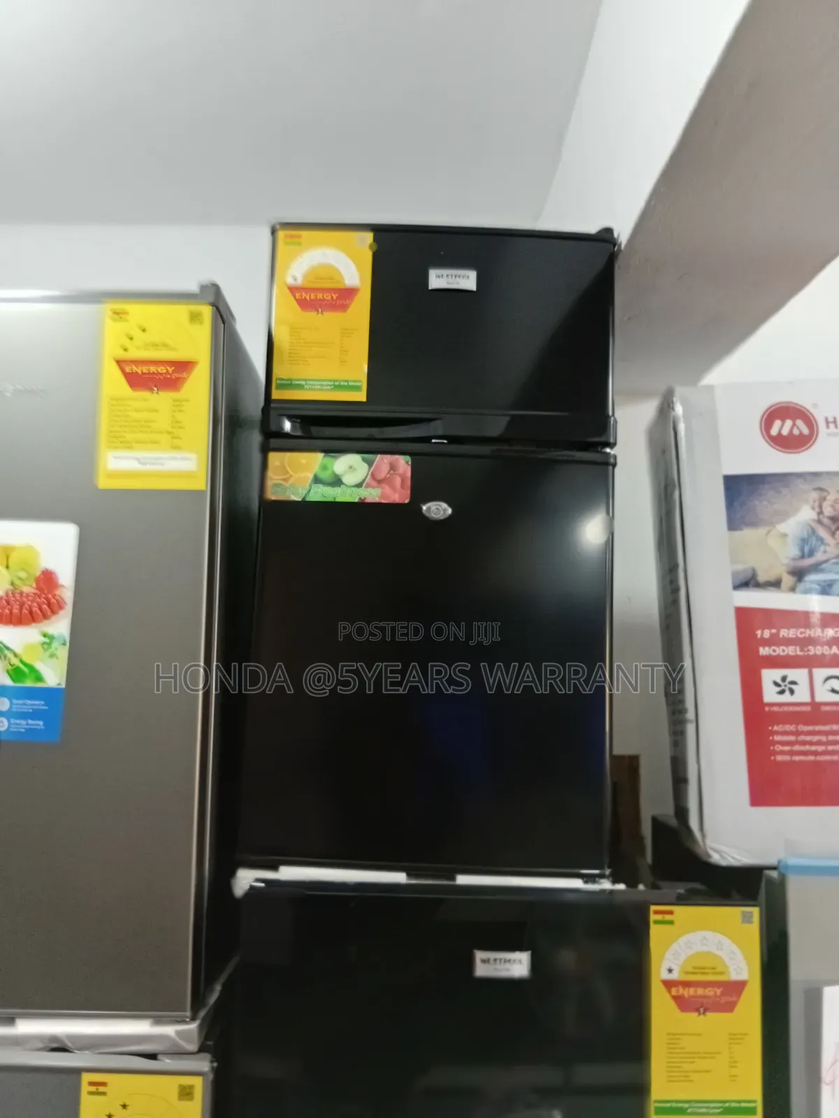 Table Top Westpool 80ltrs Black Fridge Double Door Westpool