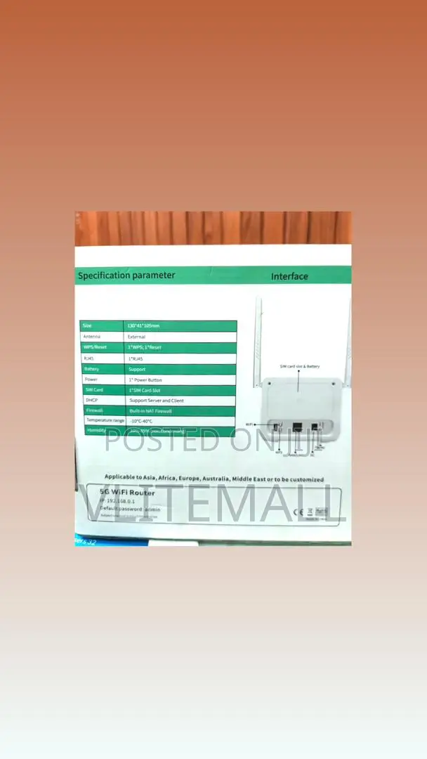 Fastlink 5g Cpe Indoor Wireless Router