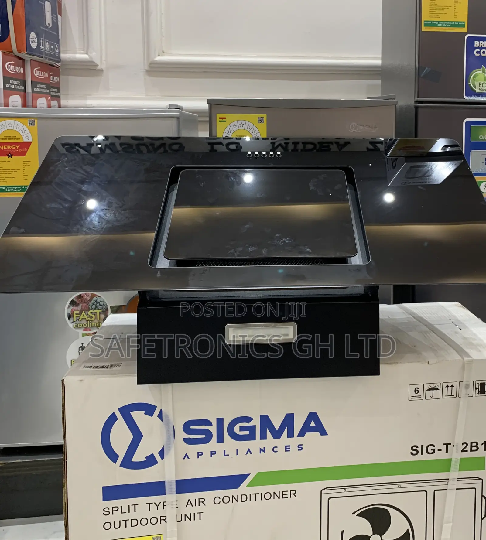 Choose Exclusive 90cm Sigma (Sbi-Hood-M90j76)Black Heat Extractor 90cm