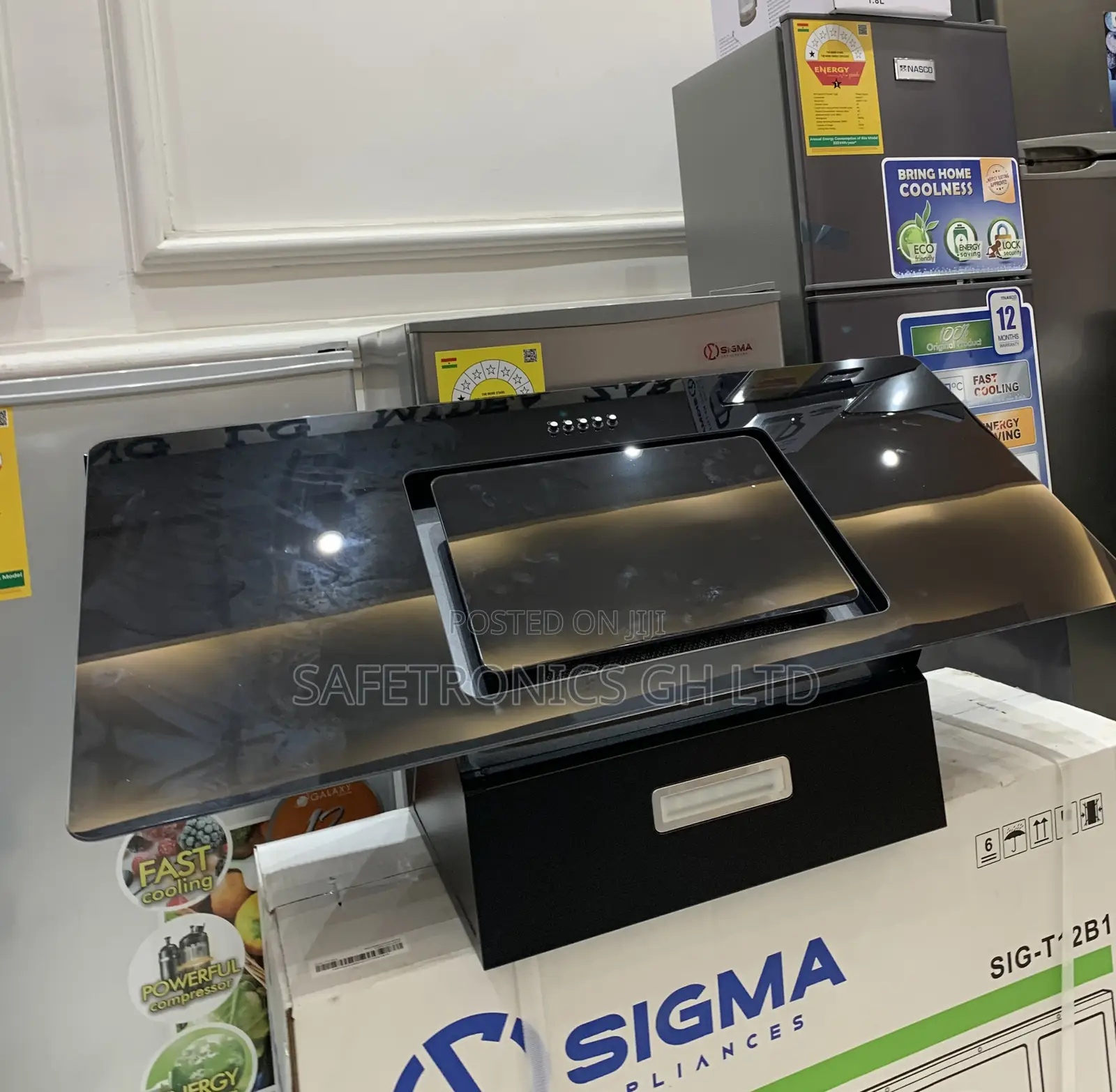 New Excellent Black Sigma 90cm Heat Extractor (Sbi-Hood-M90j76)
