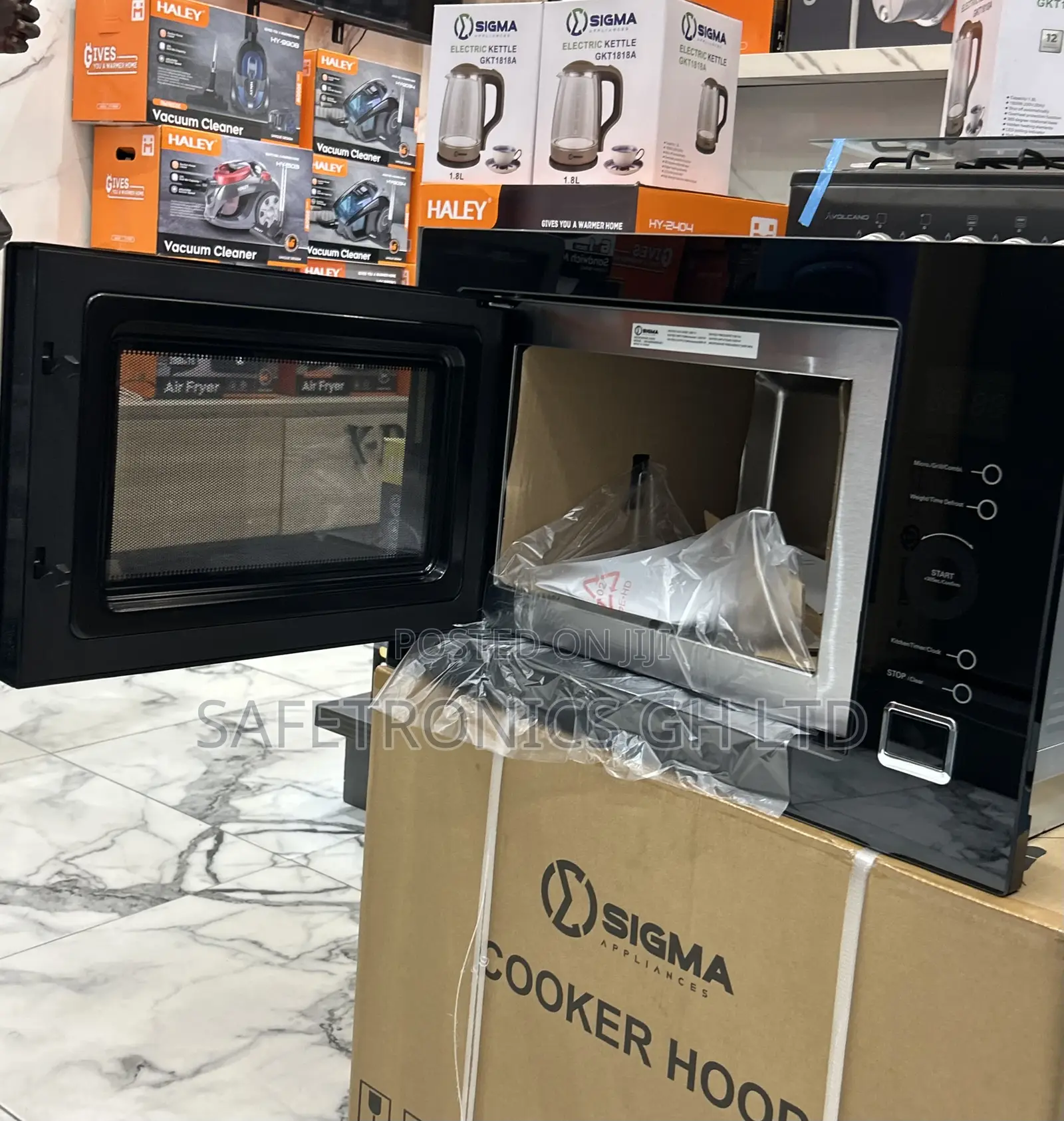Affordable New Black Sigma (Sig-Bimw25g-8c)Electric in-Built Microwave