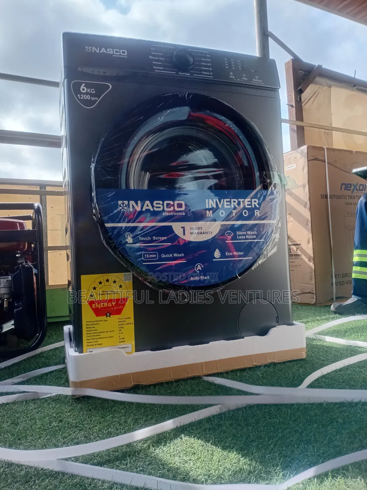 Nasco 6kg Automatic Washing Machine – Front Load Design