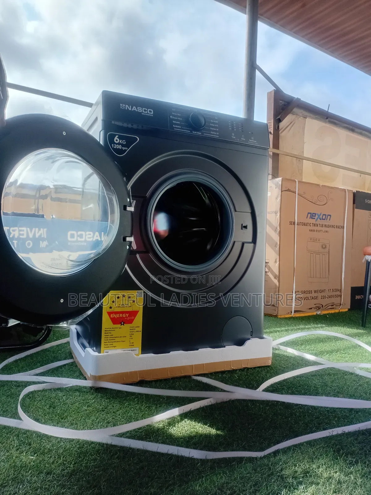 Nasco Full Automatic Washing Machine 6kg – Water Saving Low Noise