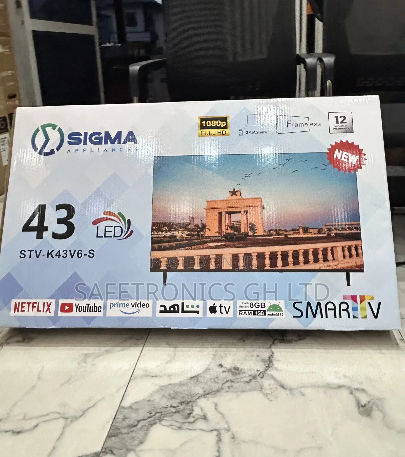 Best Quality 43 Inch Full Hd Smart Sigma Led Display (Sig-K43v6-S) Tv