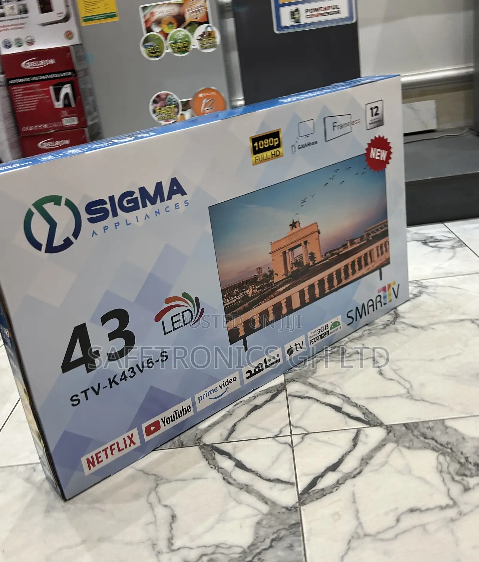 Call or Text for Sigma FHD Smart 43 Inch Led (Sig-K43v6-S) Tv