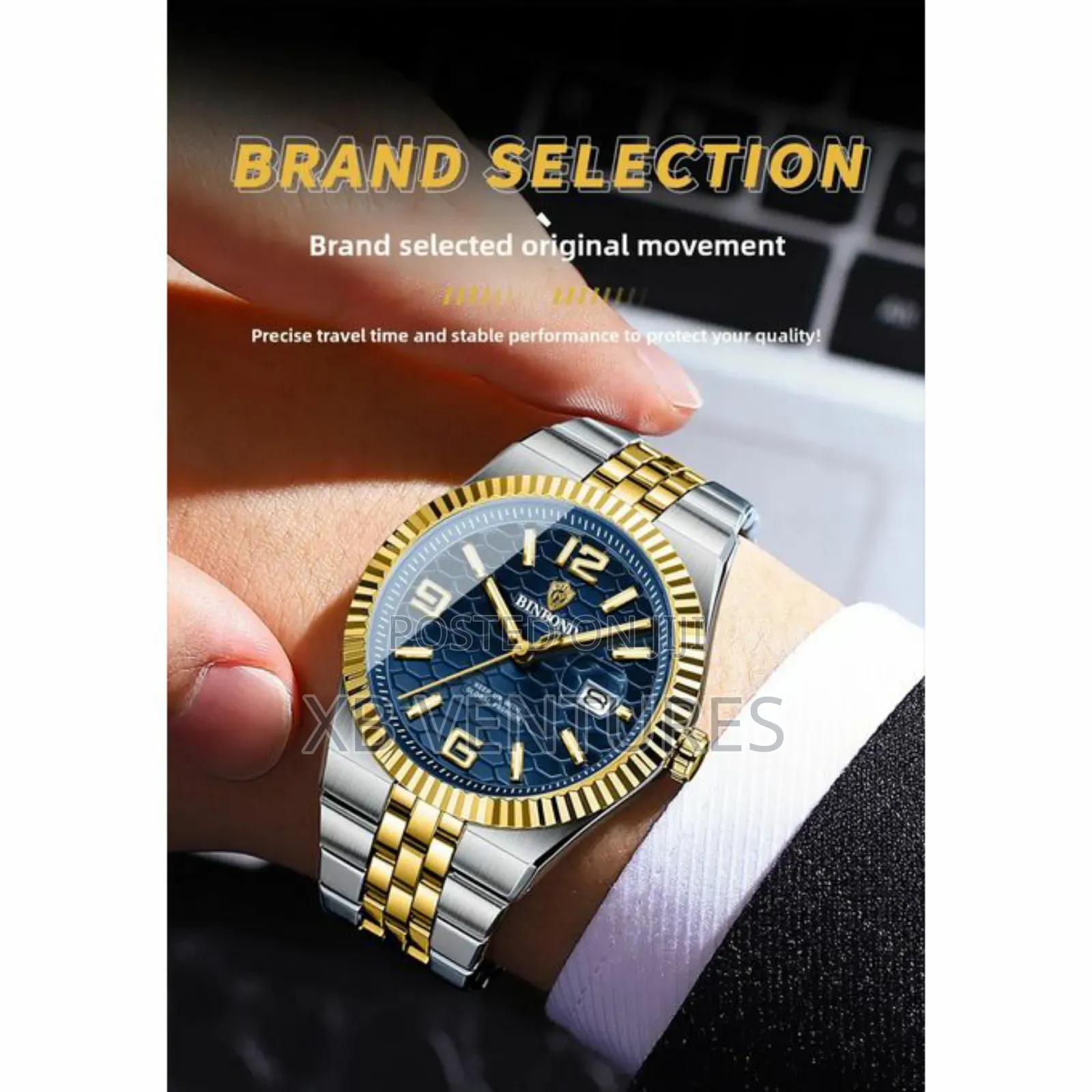 Men's
Waterproof Quartz
Night Light
Wrist Watch