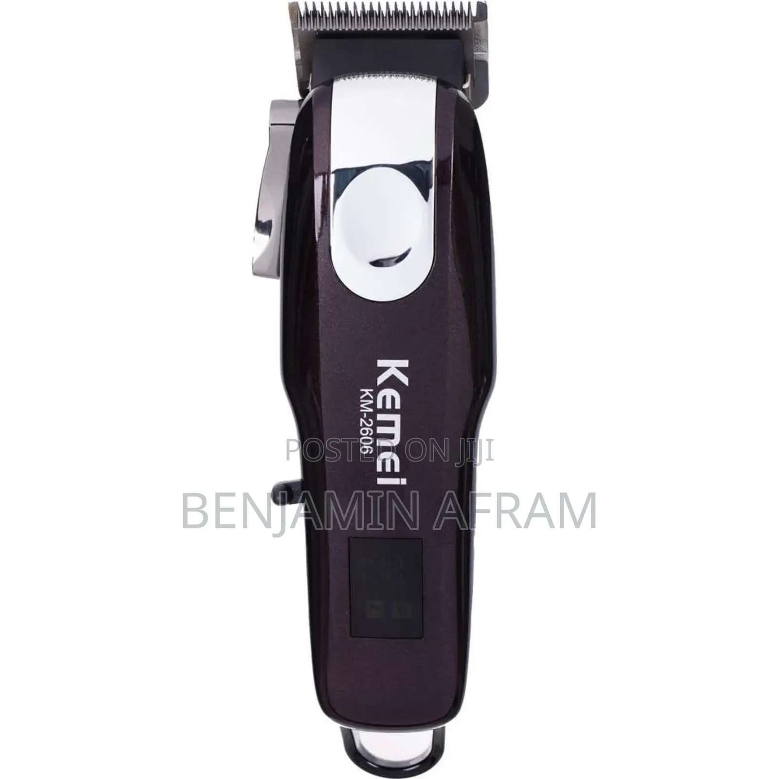 Usb Rechargeable Barbering Trimmer LCD Barbers Clippers Km-2606