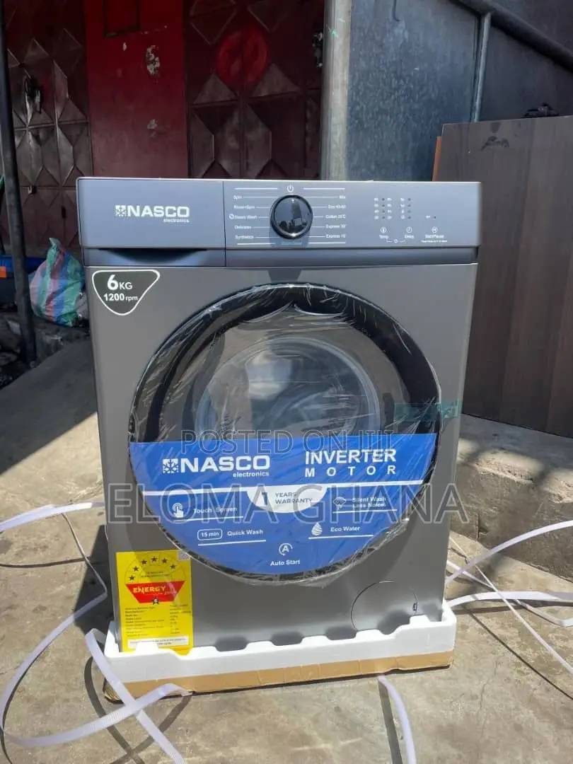 Black Friday: Nasco 6kg Front Load Washing Machine Nasfl-j6kg-s