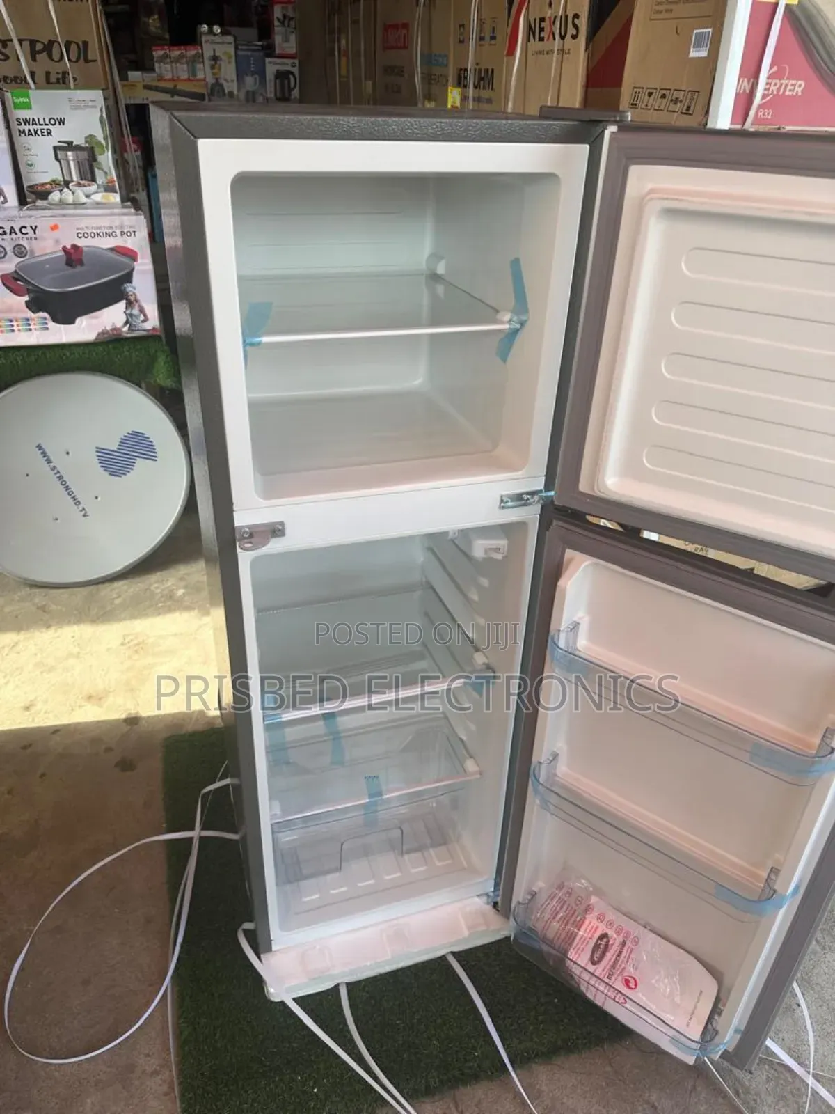 Delron Double Door Fridge 102 Litres Top Freezer