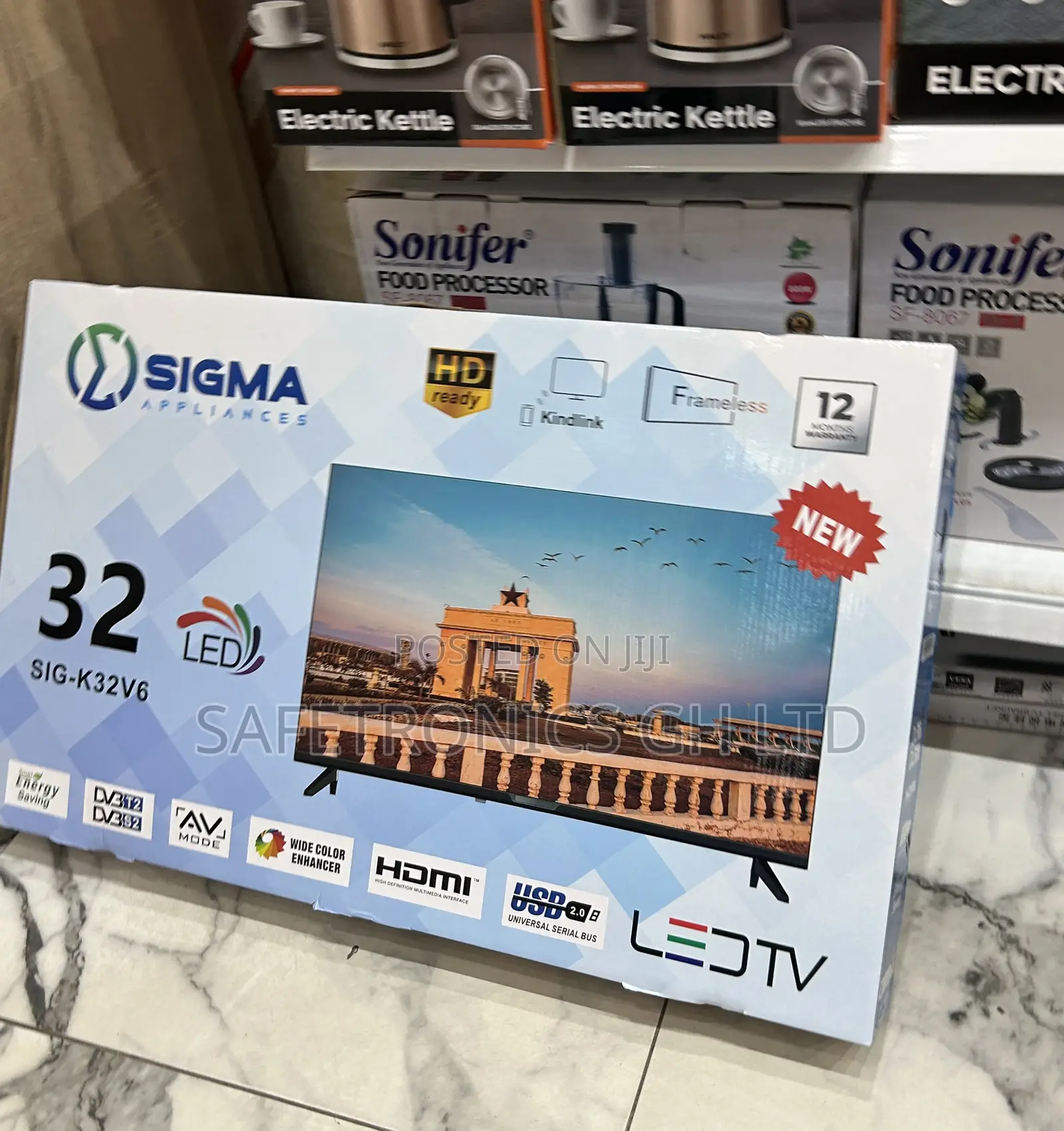 Secure Black Sigma 32 Inch Full Hd Sig-K32v6 Led Electrictv