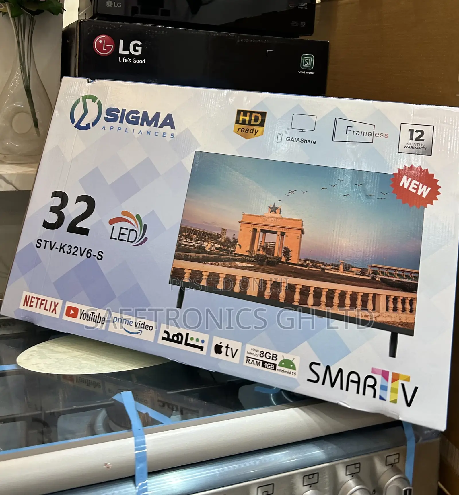 Original Best Sigma Smart Full Hd Sig-K32v6-S Led Clear 32 Inch Tv