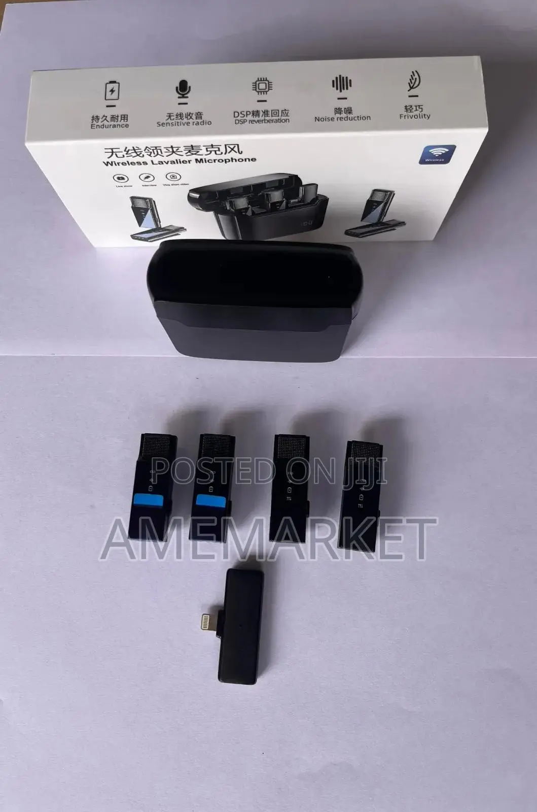 4 In 1 Wireless Lavalier Microphone For iPhone/iPad