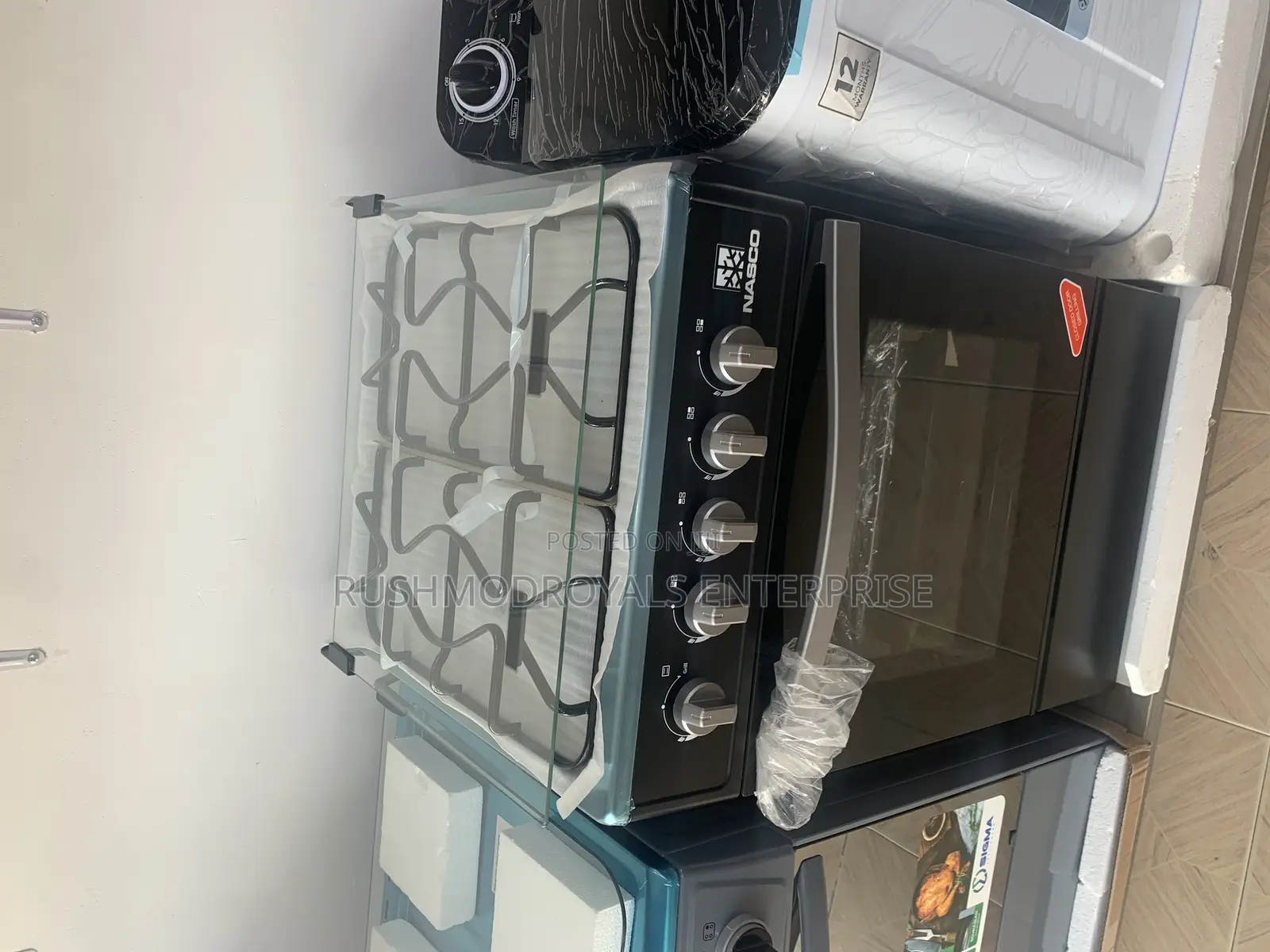 Nasco Sniper Series 4-Burner Gas Cooker With Oven and Grill