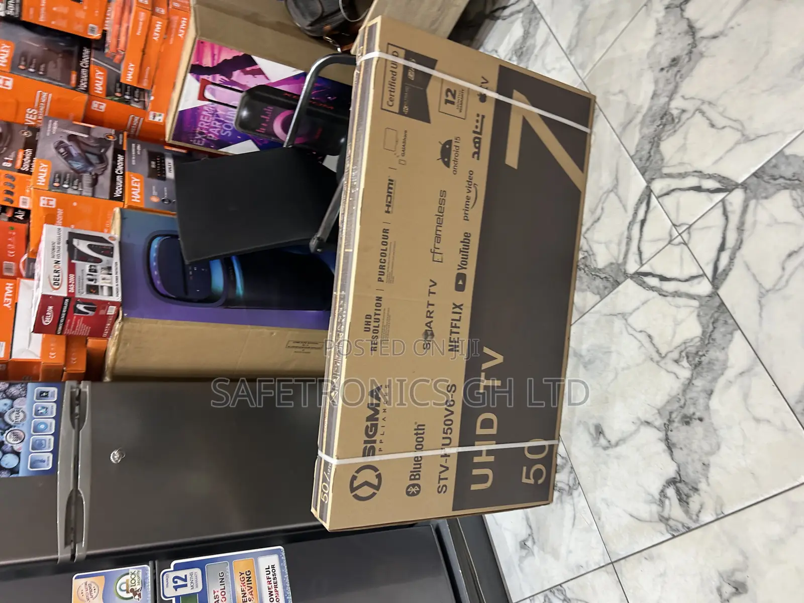 Best Quality 50 Inch Smart Frameless STV-Ku50v6-S Uhd Led Sigma Tv
