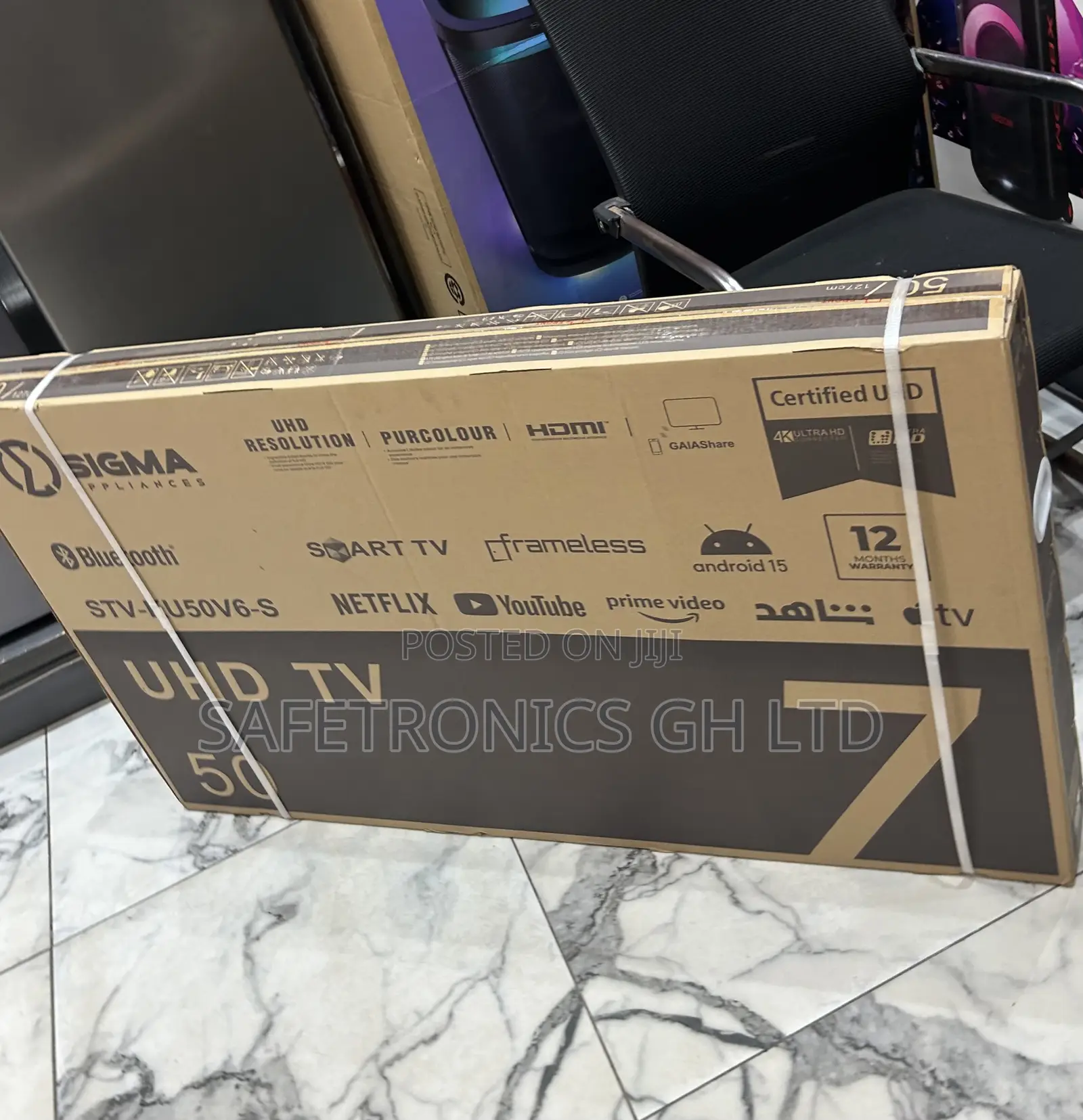 Long Lasting Sigma Ultra Led Uhd Smart STV-Ku50v6-S 50 Inch Tv