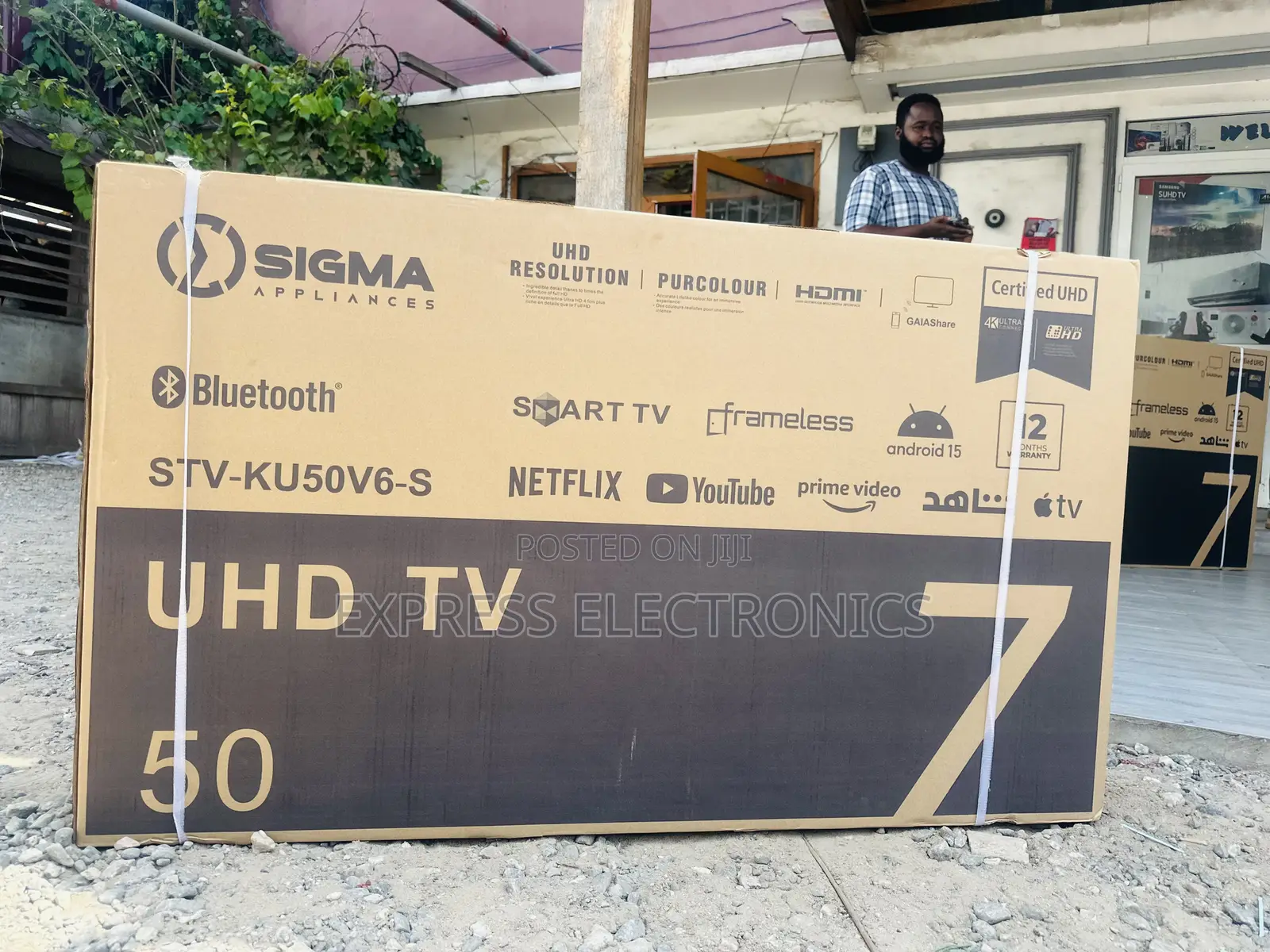 Newly Sealed in Box Sig-Ku50v6-S Uhd Smart Android Tv 