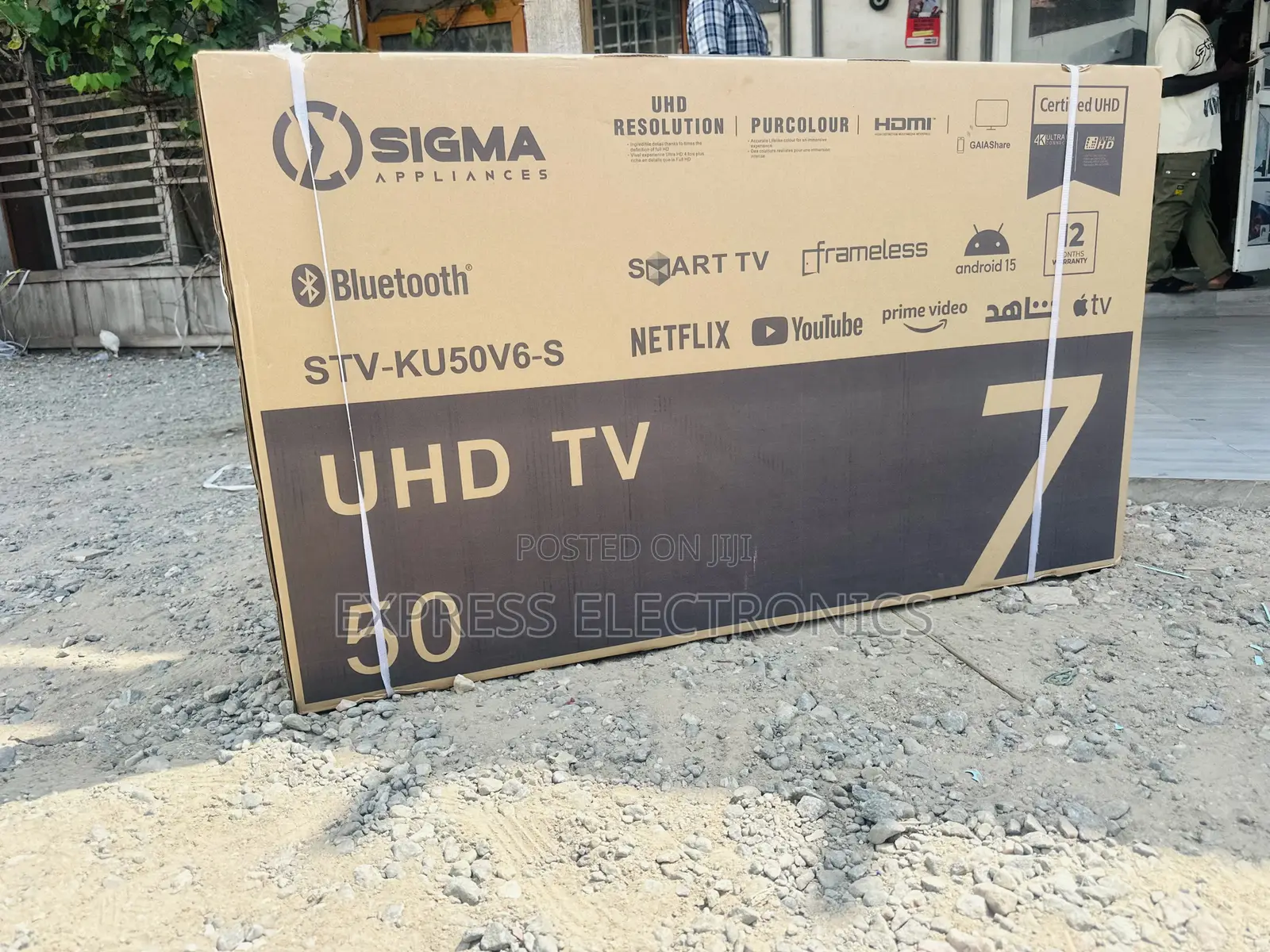 Text 10gig for Sigma Television Uhd Smart 50”Sig-Ku50v6-S