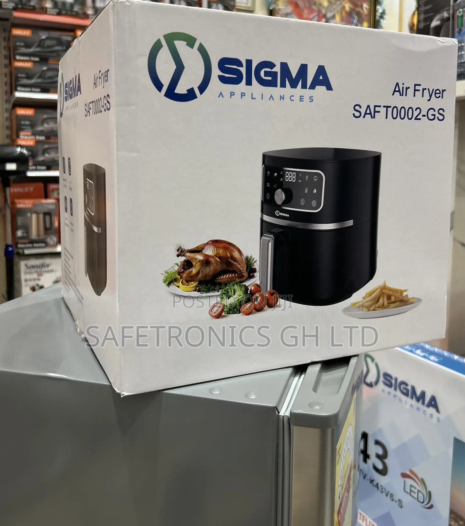Check Out Sigma 4.2 Liters Black Saft0002-Gs Electric Airfryer