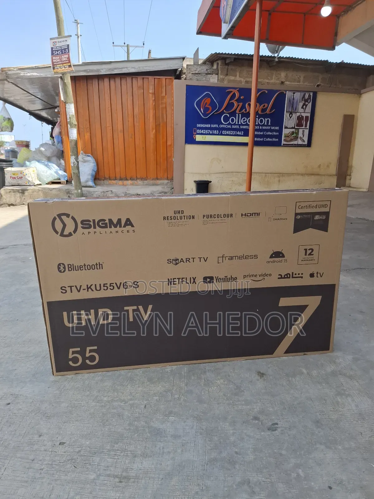 Bright Picture Quality of Sigma 55 Inches Smart Android Tv Uhd