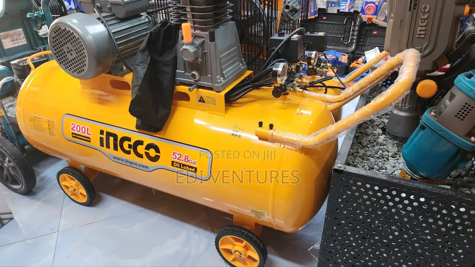 Ingco 200 Litres Air Compressor - Belt Driven